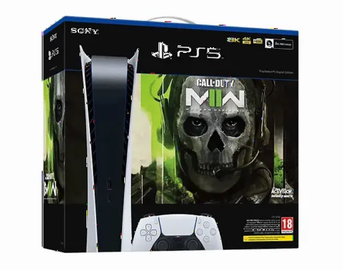 Consolă de jocuri SONY PlayStation 5 Digital Edition, Alb, "Call of Duty: Modern Warfare II"