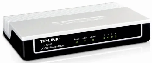 Modem ADSL TP-LINK TD-8840T, ADSL/ADSL2/ADSL2 + până la 24 Mbps, Negru