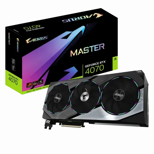 Placă Video Gigabyte GV-N4070AORUS M-12GD, 12GB GDDR6X 192bit (GV-N4070AORUS M-12GD)
