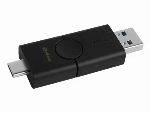 Memorie USB Kingston DataTraveler Duo, 64GB, Negru