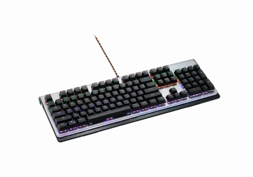 Tastatură Canyon Interceptor, Cu fir, Negru/Argintiu