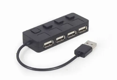 Adaptor Hub Gembird UHB-U2P4-05, Negru