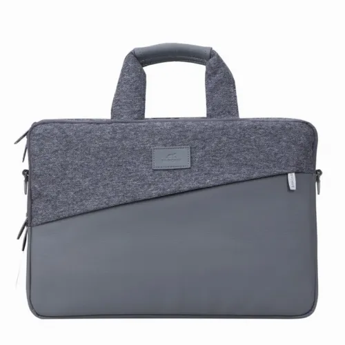 Geantă pentru Laptop RivaCase Egmont, 15.6", Poliester, Gri