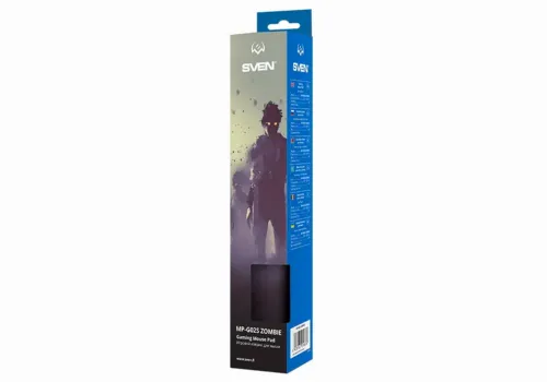 Gaming Mouse Pad SVEN MP-G02S Zombie, 230 x 200 x 2mm, Fabric surface, Rubberized base, Picture