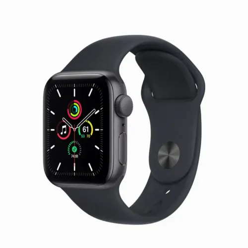 Умные часы Apple Watch SE MKQ13, 40мм, Алюминиевый корпус с ремешком Midnight Sport