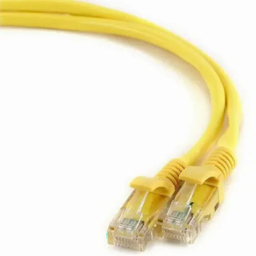 Patch cord Cablexpert PP12-0.25M/Y, CAT5e UTP, 0,25m, Galben