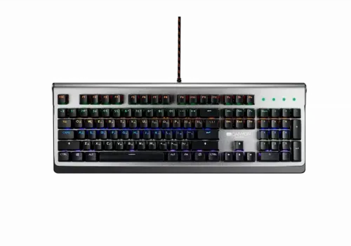 Tastatură Canyon Interceptor, Cu fir, Negru/Argintiu