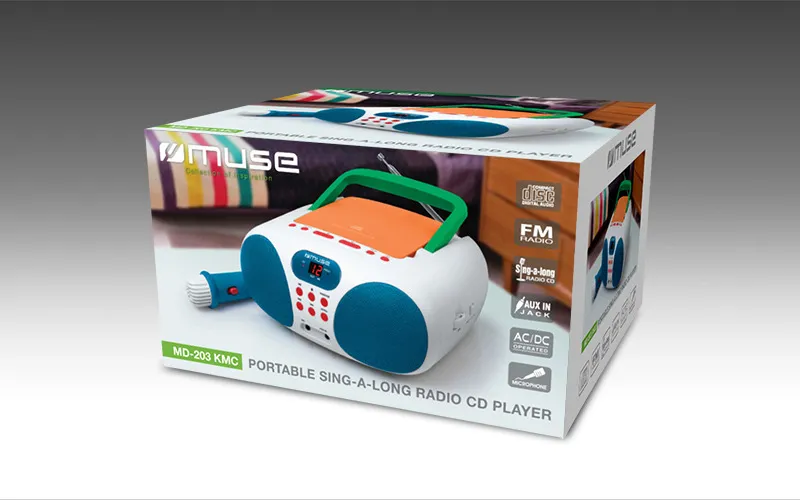 Портативное радио MUSE MD-203 KMC, Разноцветный