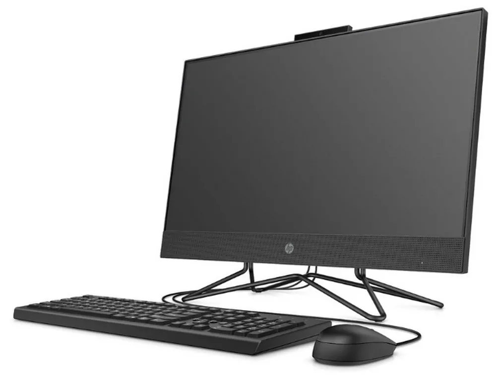 Computer All-in-One HP 205 G4, 23,8", AMD Ryzen 3 3250U, 8GB/256GB, FreeDOS, Negru