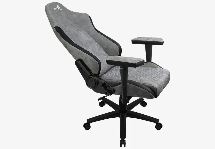 Gaming Chair AeroCool Crown AeroSuede Stone Grey, User max load up to 150kg / height 170-190cm