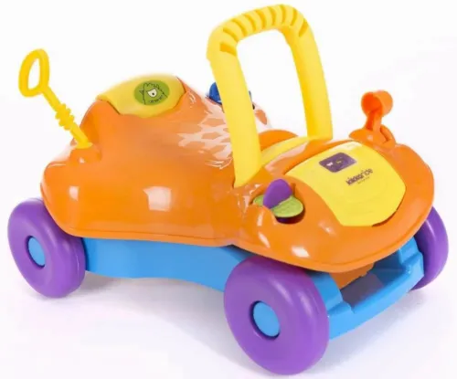Mașina pentru copii 2-în-1 Kikka Boo Ride-On, Portocaliu