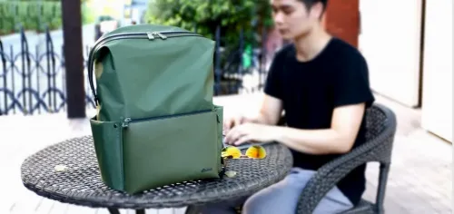 Rucsac zilnic Remax Double 566, 15.6", Nailon, Verde