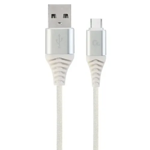 Кабель для зарядки и синхронизации Cablexpert CC-USB2B-AMCM-2M-BW2, USB Type-A/USB Type-C, 2м, Белый