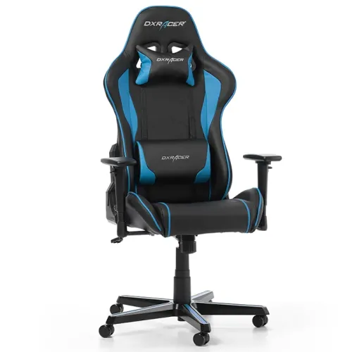 Игровое кресло DXRacer Formula, Искусственная кожа, Черный/Синий
