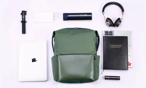 Rucsac zilnic Remax Double 566, 15.6", Nailon, Verde