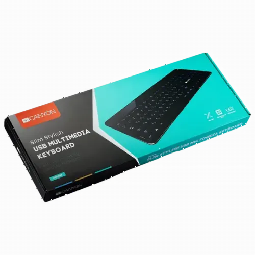 Tastatură Canyon HKB5, Cu fir, Negru
