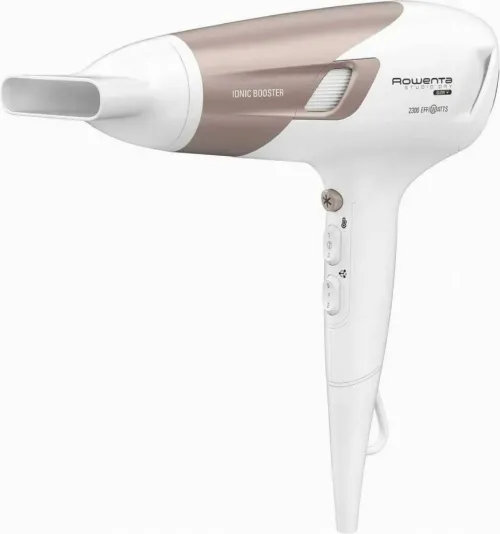 Фен Rowenta Studio Dry Glow CV5830F0, 2100 Вт, Белый | Розовый