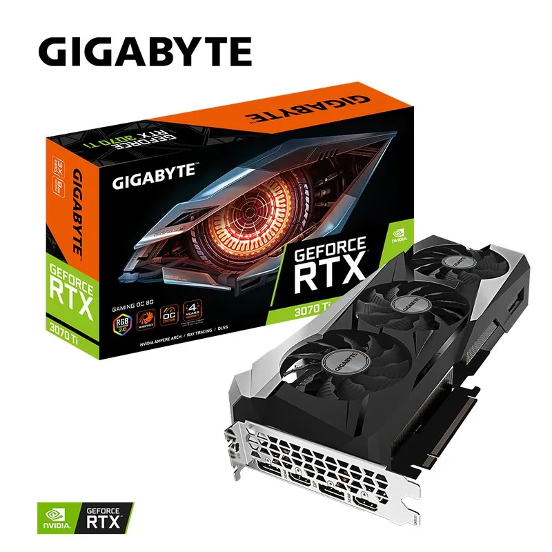 Видеокарта Gigabyte GV-N307TGAMING OC-8GD,  8GB GDDR6X 256бит