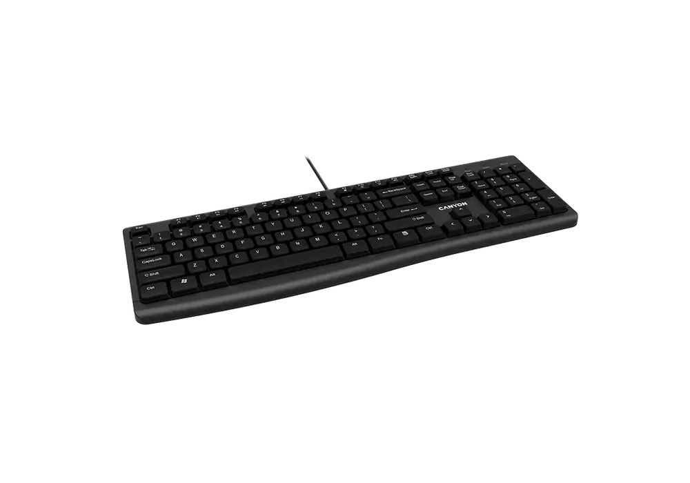 Tastatură Canyon KB-50, Cu fir, Negru