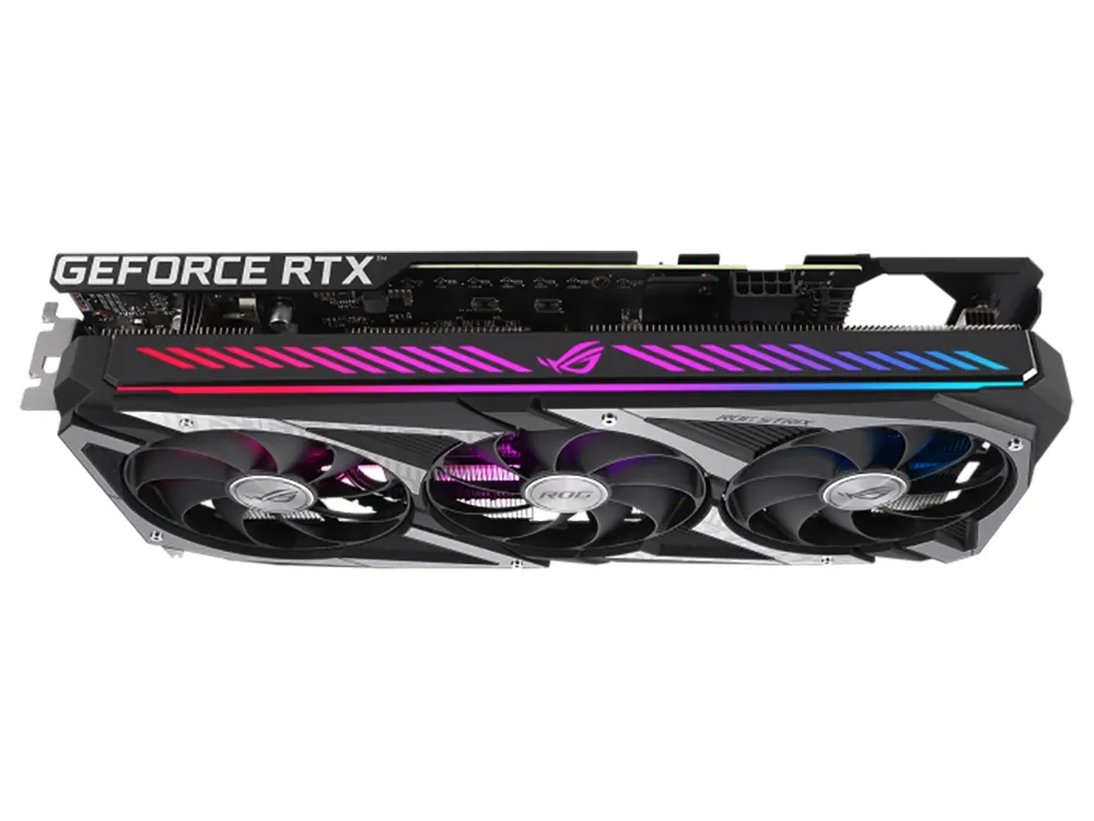 Видеокарта ASUS ROG-STRIX-RTX3060-O12G-V2-GAMING, 12ГБ GDDR6 192бит