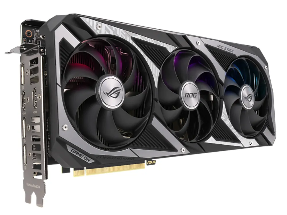 Видеокарта ASUS ROG-STRIX-RTX3060-O12G-V2-GAMING, 12ГБ GDDR6 192бит