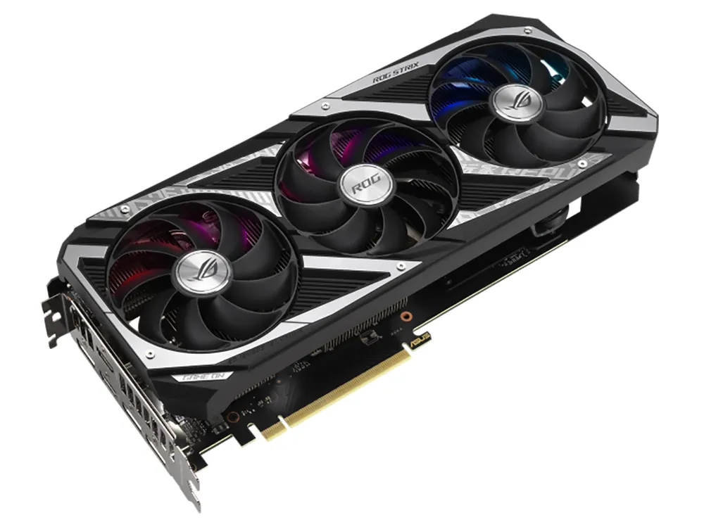 Видеокарта ASUS ROG-STRIX-RTX3060-O12G-V2-GAMING, 12ГБ GDDR6 192бит