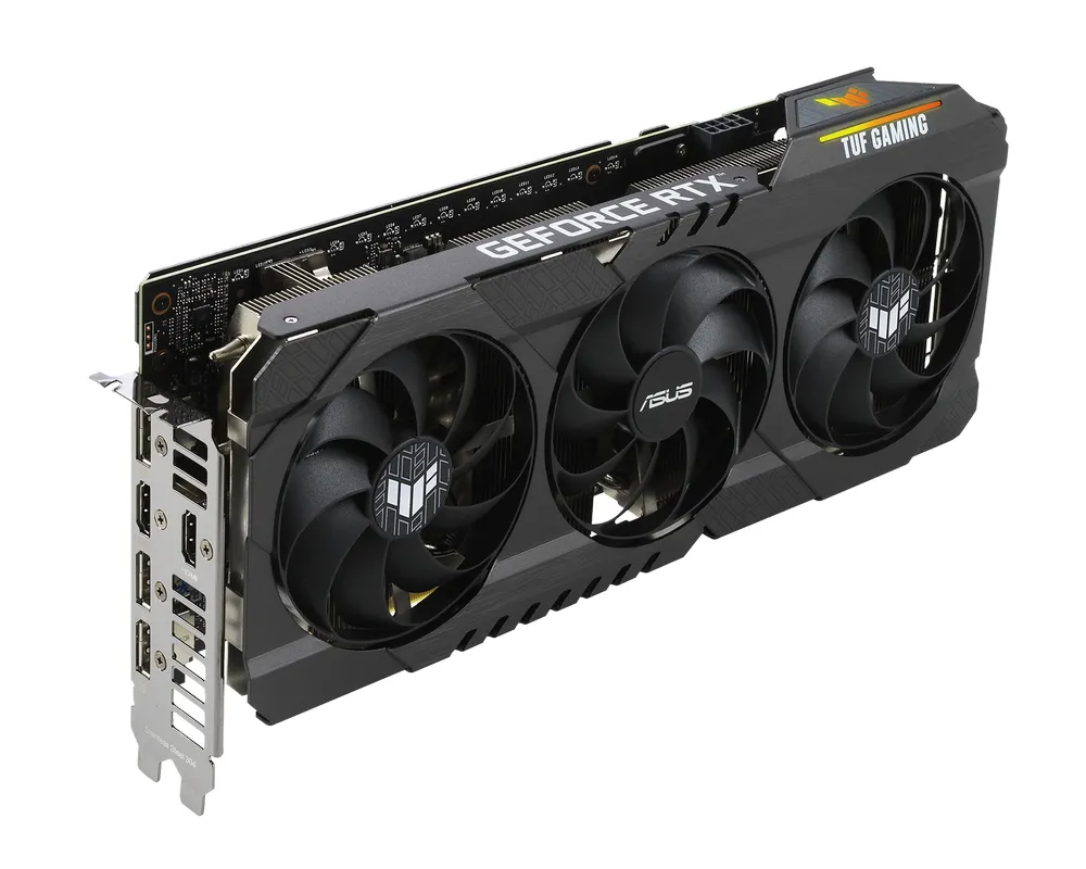 Видеокарта ASUS TUF-RTX3060-O12G-V2-GAMING, 12ГБ GDDR6 192бит