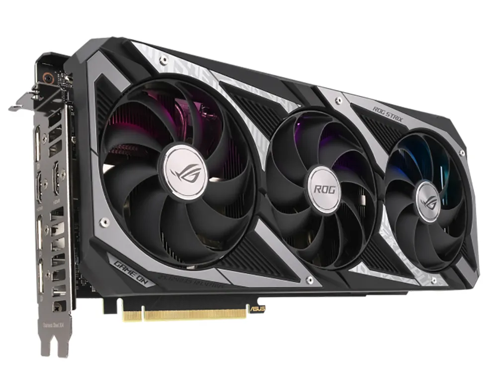 Видеокарта ASUS ROG-STRIX-RTX3060-O12G-V2-GAMING, 12ГБ GDDR6 192бит