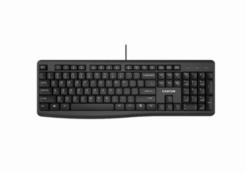 Tastatură Canyon KB-50, Cu fir, Negru