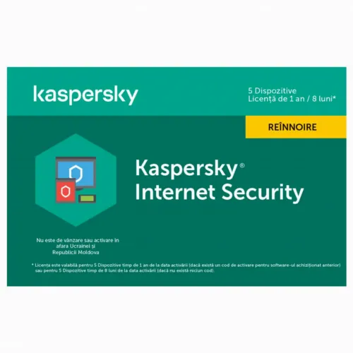 Kaspersky Internet Security Card 5 Dev 1 Year Renewal