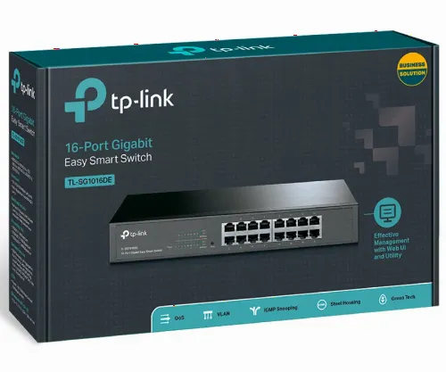 Switch de rețea TP-LINK TL-SG1016DE, 16x 10/100/1000 Mbps