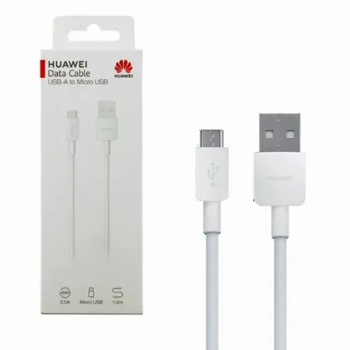 Cablu încărcare și sincronizare Huawei CP70, USB Type-A/micro-USB, 1m, Alb