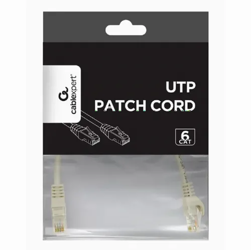 Patch cord Cablexpert PP6U-0.25M, Cat6 UTP, 0,25m, Gri