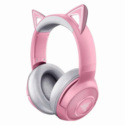 Wireless Gaming Headset Razer Kraken Kitty Edition, 40mm drivers, 20-20kHz, 32 Ohm, 96db, 298g. Pink