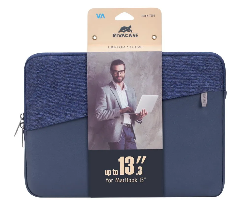 Сумка для ноутбука RivaCase Egmont, 13.3", Polyester, Синий