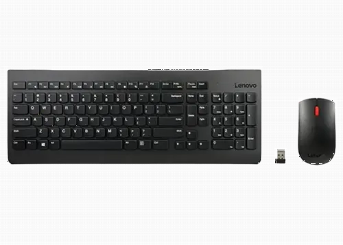 Set Tastatură + Mouse Lenovo Essential, Fără fir, Negru