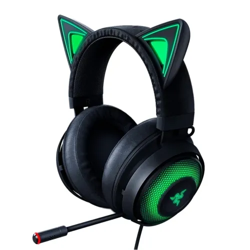 Gaming Headset Razer Kraken Kitty Edition, 50mm drivers, 20-20kHz, 32 Ohm, 109db, 1.3m, 408g., Black