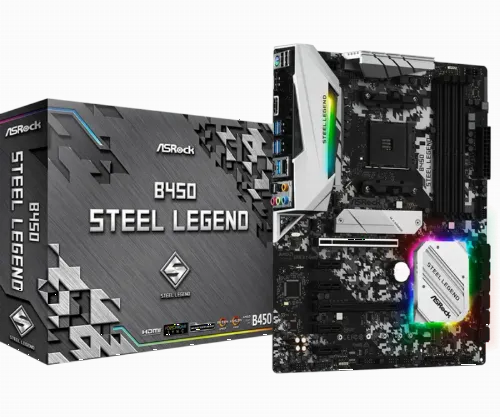 Placă de bază ASRock B450 STEEL LEGEND, AM4, AMD B450, ATX