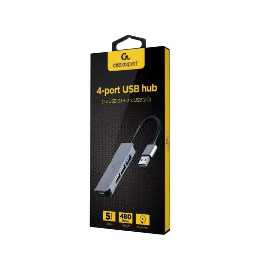 Adaptor Hub Gembird UHB-U3P1U2P3-01, Argintiu