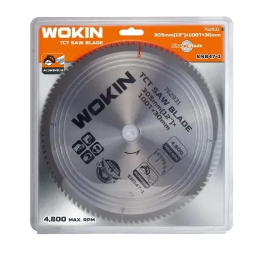 Disc de taiere aluminiu WOKIN 185x30x60T