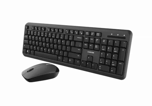 Set Tastatură + Mouse Canyon W20, Fără fir, Negru