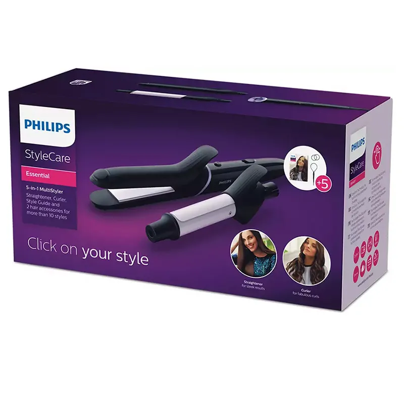 Styler Philips StyleCare BHH811/00, Negru  | Violet