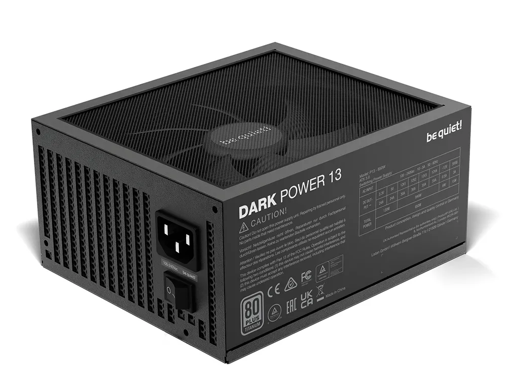 Блок питания для компьютеров be quiet! DARK POWER 13, 850Вт, ATX, Полностью модульный