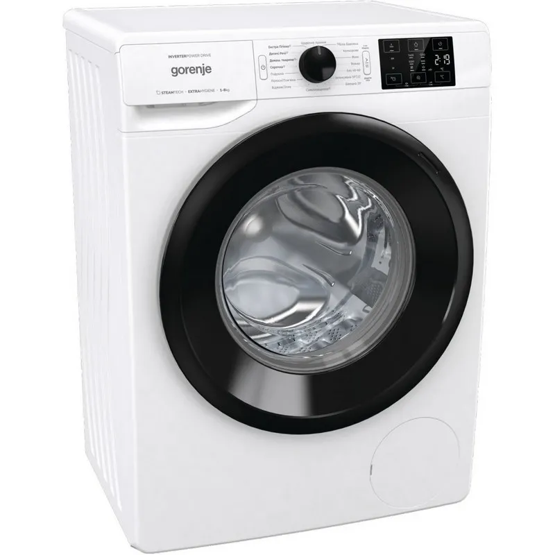 Mașină de spălat Gorenje WNEI84SDS/UA, 8kg, Alb