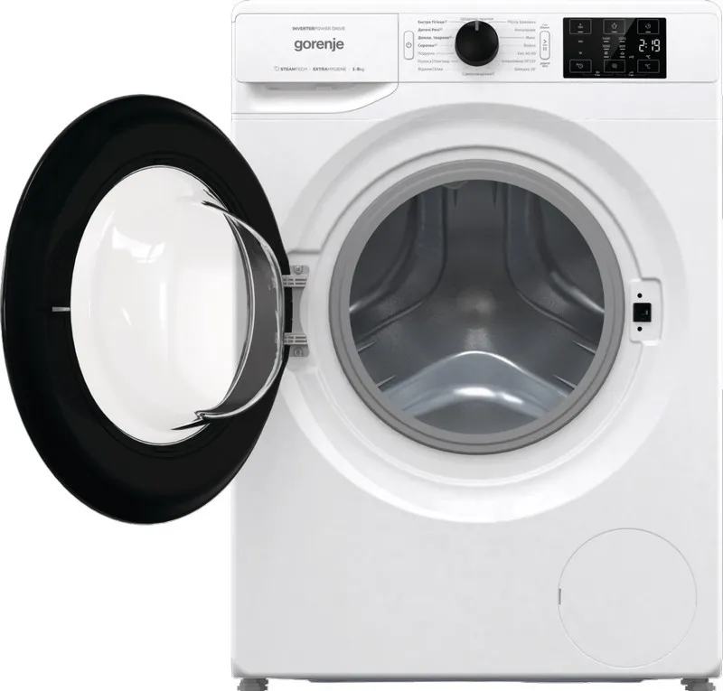 Mașină de spălat Gorenje WNEI84SDS/UA, 8kg, Alb