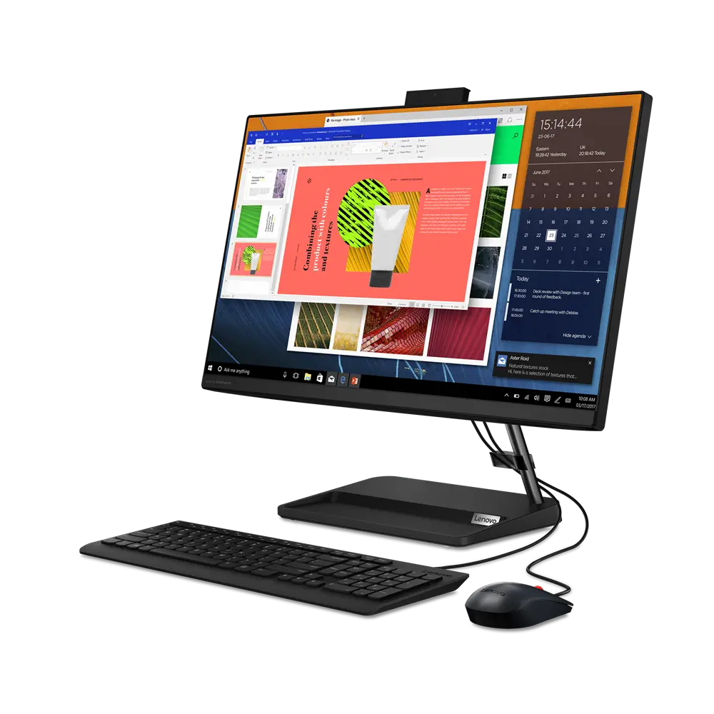 Computer All-in-One Lenovo IdeaCentre 5 24ALC6, 23,8", AMD Ryzen 7 5700U, 16GB/1024GB, Fără SO, Negru