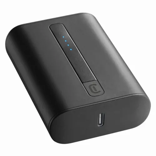 Power Bank Cellularline 10000mAh, PD Thunder, Black