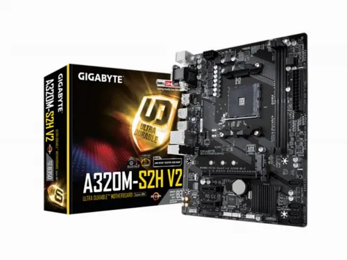 Placă de bază Gigabyte A320M-S2H V2, AM4, AMD B350, Micro-ATX