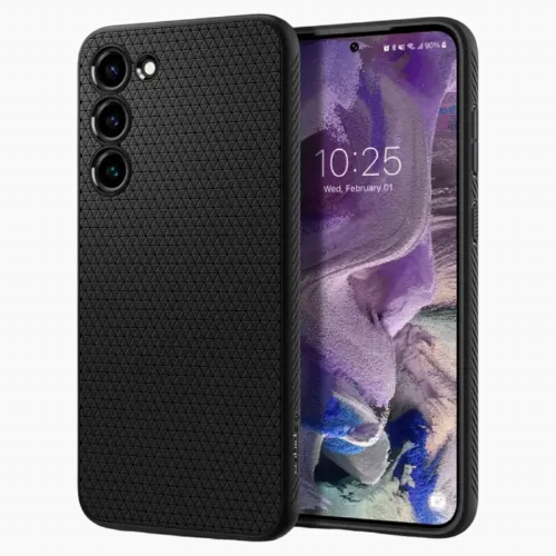 Чехол Spigen Samsung S23, Liquid Air, Чёрный