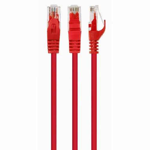 Patch cord Cablexpert PP6U-0.5M/R, Cat6 UTP, 0,5m, Roșu